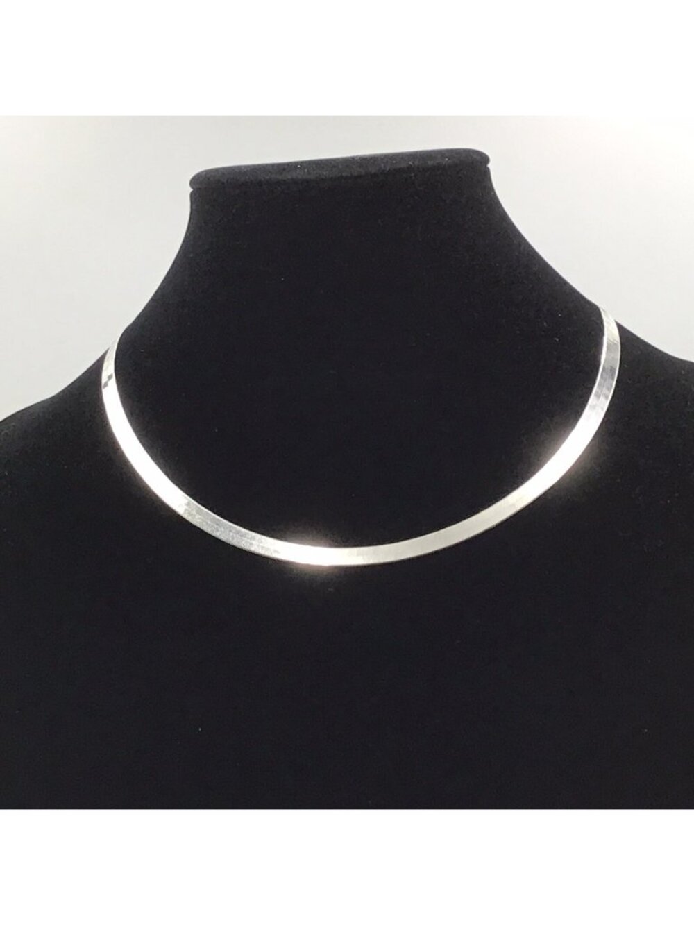 Sterling Silver Herringbone Chain Milor Italy 11g 5.5mm 20”